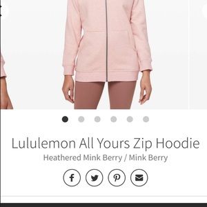 Lululemon All Your Zip Hoodie size Med